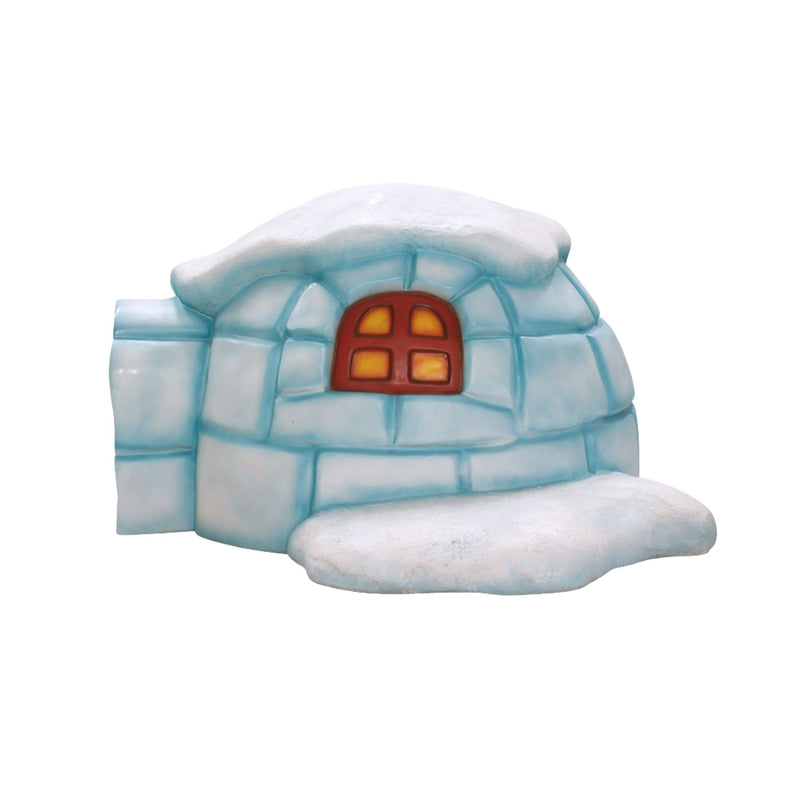 2.25m Giant Life-size Snowy North Pole Igloo Display House Christmas Prop