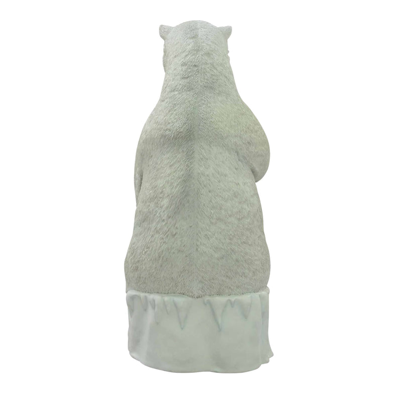 Realistic Sitting Polar Bear Christmas Photo Opportunity Display Prop Seat