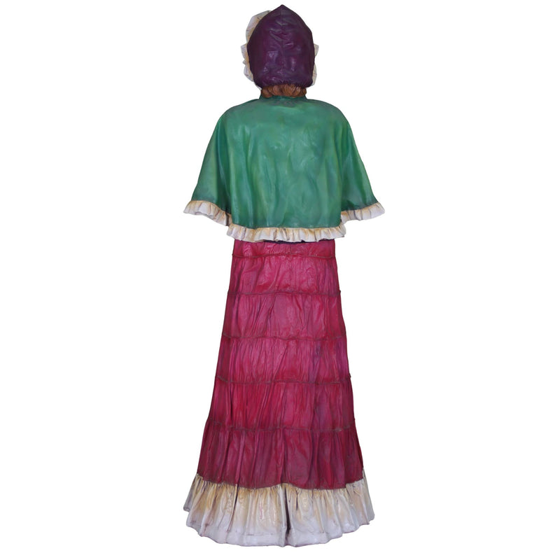 Mother Realistic Life Sized Victorian Caroler Figure Display Prop