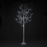 6ft Birch Tree Pre Lit with Ice White LEDs