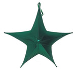 1.5m Green Metallic Fabric Christmas Star Commercial Christmas Display Prop