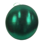 1m Green Metallic Fabric Christmas Bauble Ball Commercial Christmas Display Prop
