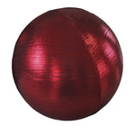 1m Giant Red Metallic Fabric Christmas Bauble Ball Commercial Christmas Display Prop