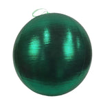 80cm Green Metallic Fabric Christmas Bauble Ball Commercial Christmas Display Prop