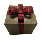 40cm Gold Metallic Fabric Christmas Present Gift Commercial Christmas Display Prop