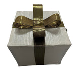 40cm Silver Metallic Fabric Christmas Present Gift Commercial Christmas Display Prop