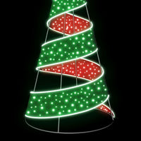 1.8m Red & Green 3D Spiral Tree Commercial Christmas Display - 3
