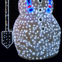 3m Cheerful Snowman with Blue Scarf Commercial Christmas Display - 3