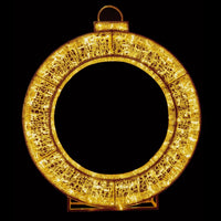 1.2m Warm White Bauble Ring Commercial Christmas Display