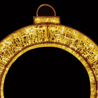 1.2m Warm White Bauble Ring Commercial Christmas Display - 3