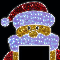 2.9m Santa Hugs Photo Frame Commercial Christmas Display - 2