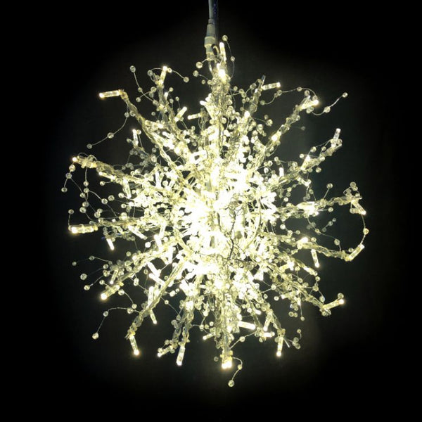 60cm Warm White 3D Crystal Burst Commercial Christmas Display