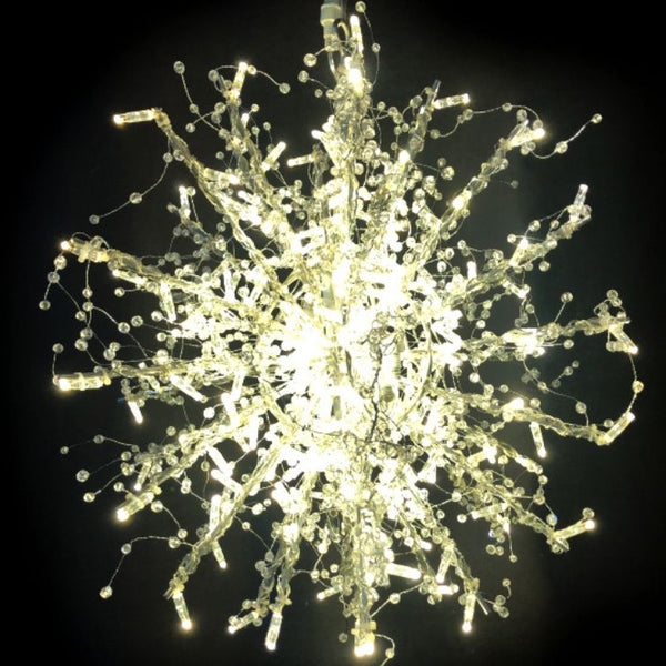 60cm Warm White 3D Crystal Burst Commercial Christmas Display