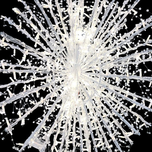 1m Ice White 3D Crystal Burst Commercial Christmas Display