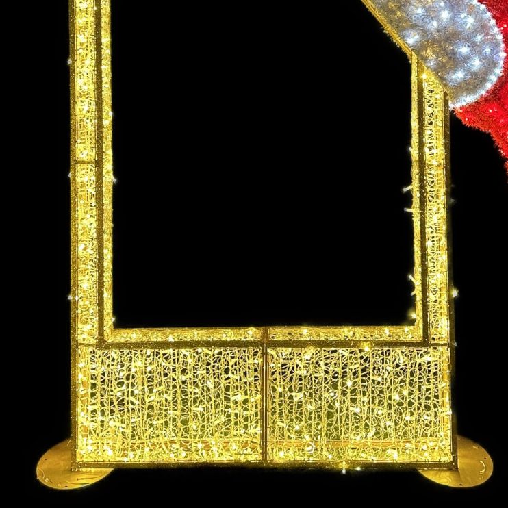 2.9m Santa Hat Photo Frame Commercial Christmas Display