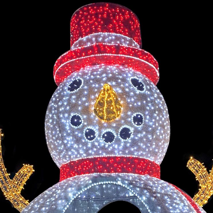 4.5m 3D Giant Snowman Archway Entrance Commercial Christmas Display