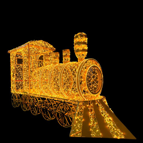 3.2m 3D Christmas Train Commercial Christmas Seating Display