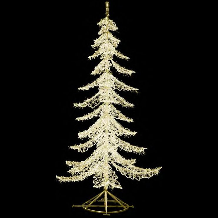 5m Warm White Christmas Tree Commercial Display Sculpture