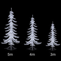 5m Warm White Christmas Tree Commercial Display Sculpture - 4