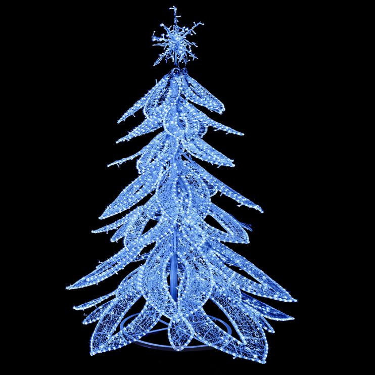 2.75m Warm White & Cool White Switcher Tree Commercial Christmas Display Sculpture