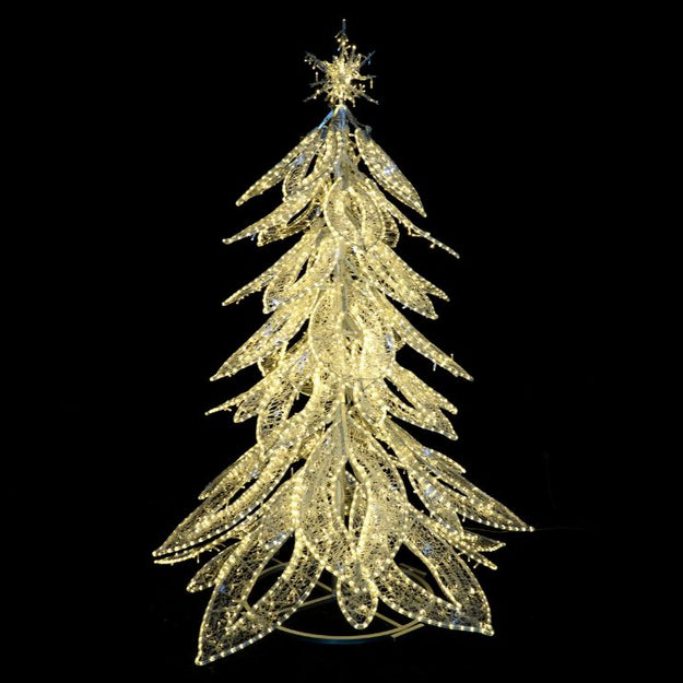2.75m Warm White & Cool White Switcher Tree Commercial Christmas Display Sculpture