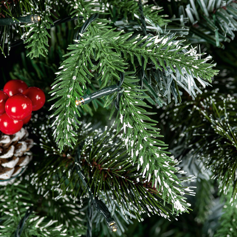 5ft New Jersey Spruce Pre Lit Potted Artificial Christmas Tree