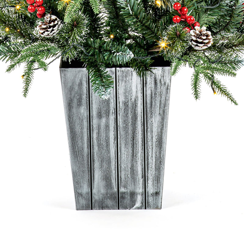 5ft New Jersey Spruce Pre Lit Potted Artificial Christmas Tree