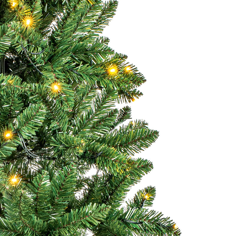 6ft Pre Lit Douglas Fir Artificial Christmas Tree with 180 Warm White LED's