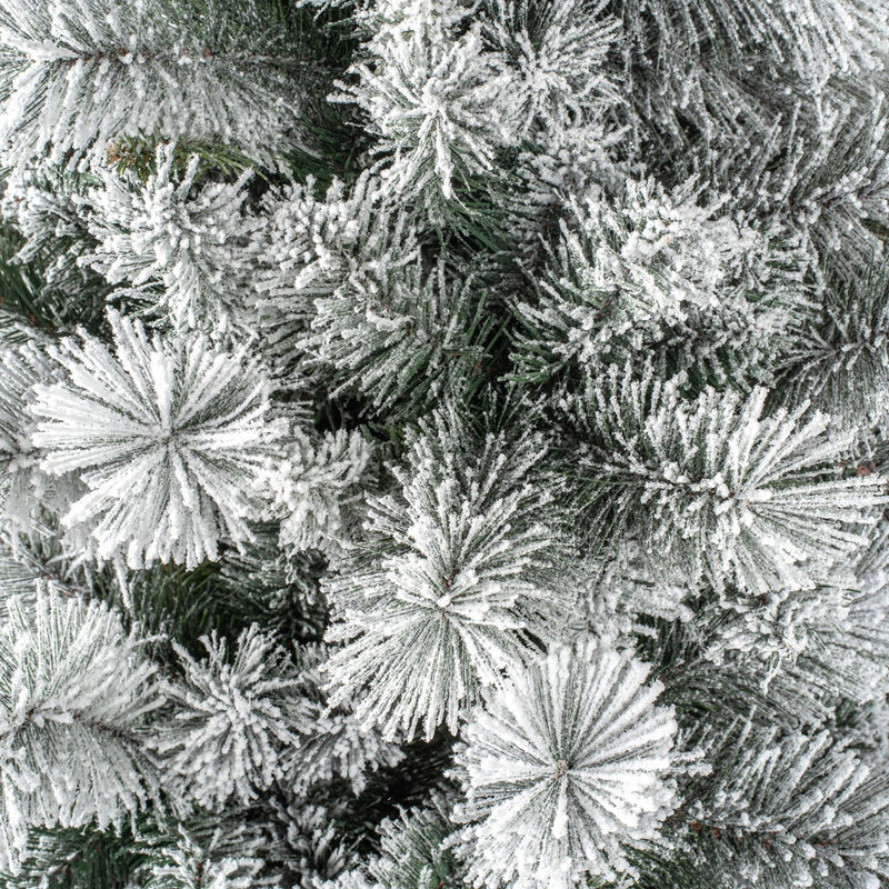 6ft Snow Flocked Parasol Artificial Christmas Tree