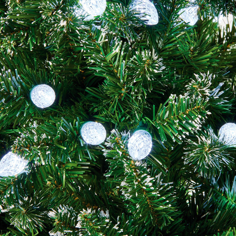 7ft Pre Lit Rockingham Forest Artificial Christmas Tree with 320 Colour Switch LED's