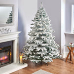 7ft Snowy Mountain Pine Artificial Christmas Tree