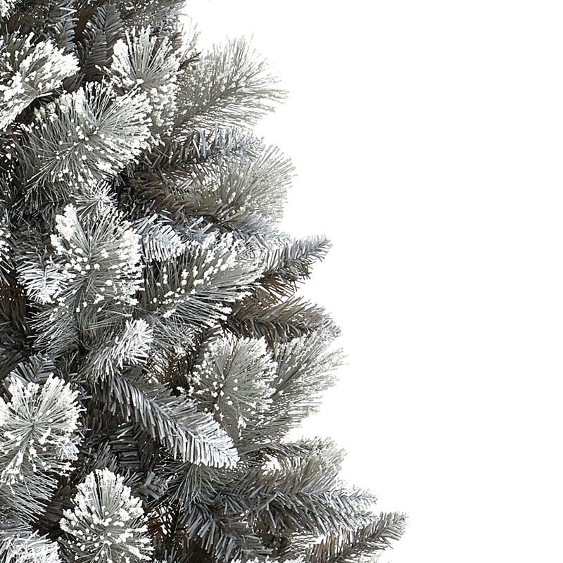 8ft Snow Tipped Grey Fir Artificial Christmas Tree with Cashmere Tips