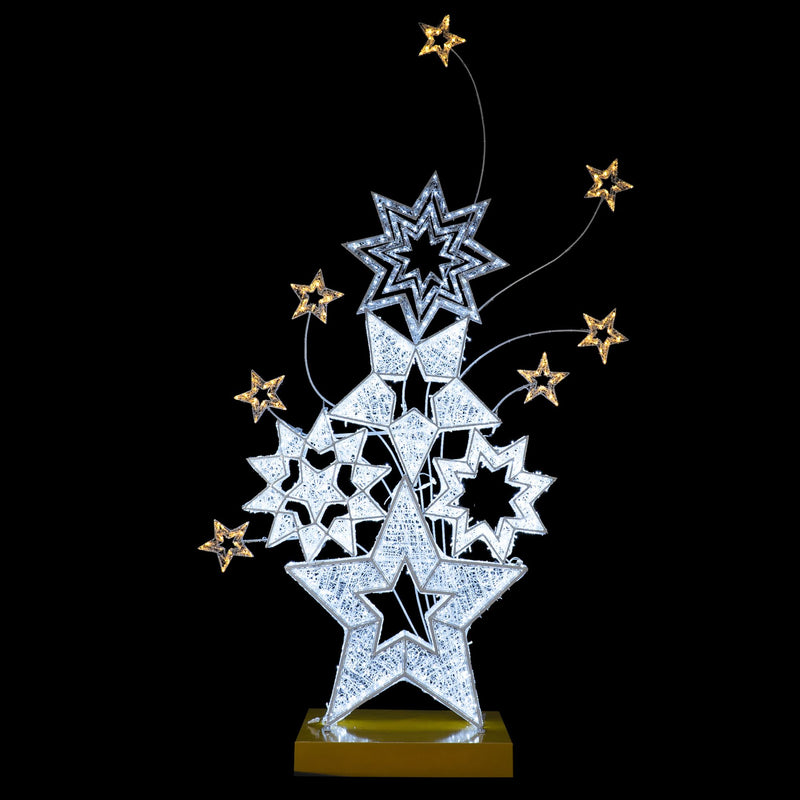 3.65m Giant Freestanding Stars Christmas Commercial Display