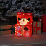 30cm Pop-Up Santa Present Motorised LED Christmas Display