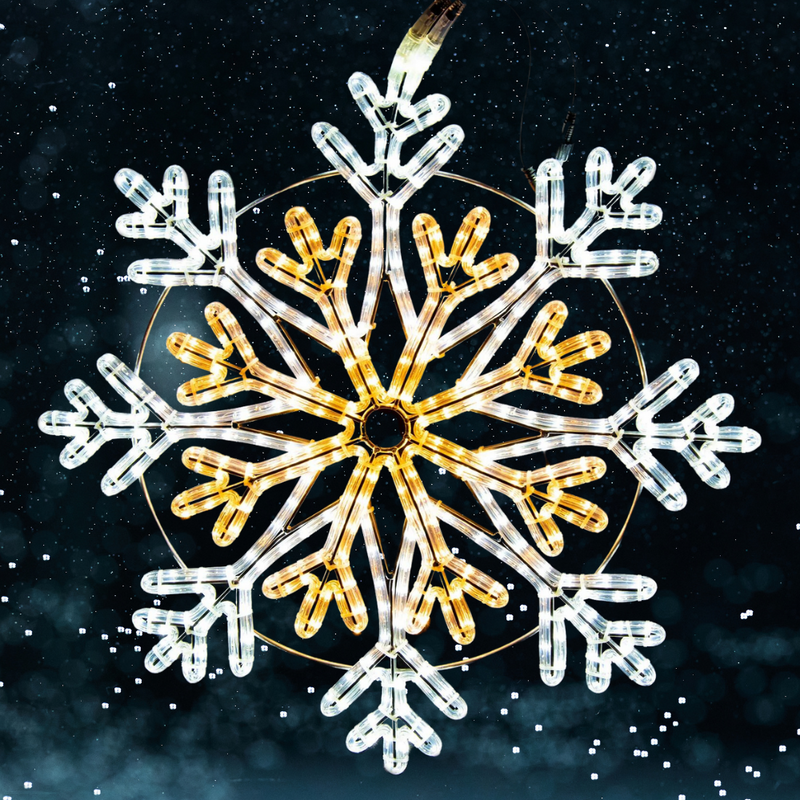90cm LED Snowflake Display XP Silhouette Motifs