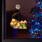 InLit Vintage Santa Sleigh Window Display Silhouette