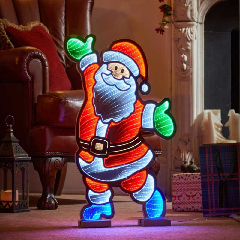 60cm Father Christmas Magical Christmas Infinity Light
