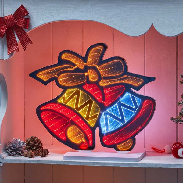 30cm Bells Magical Christmas Infinity Light