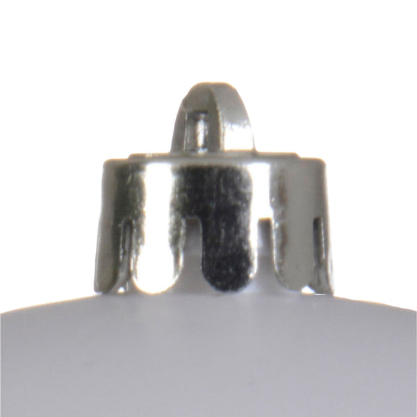 20cm Winter White Shatterproof Christmas Tree Bauble