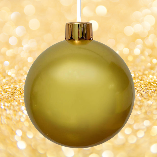 40cm Giant Gold Inflatable Christmas Tree Bauble with Hanger