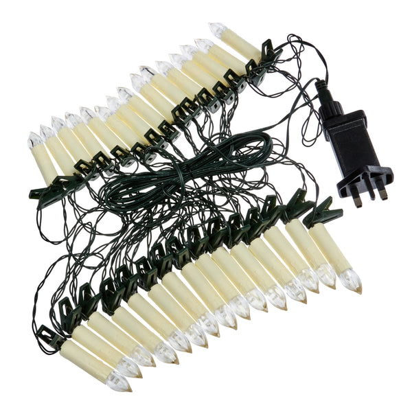 Set of 30 LED Festive Clip-on Christmas Tree Candles
