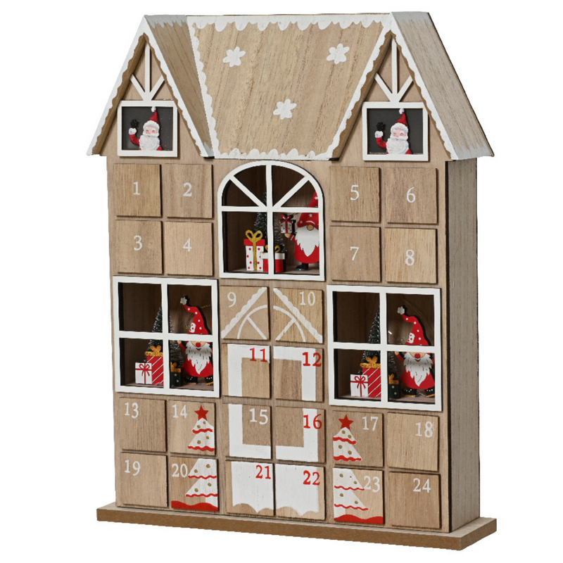 Large Christmas House Wooden Advent Calendar
