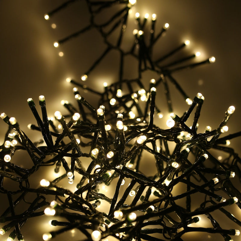 360 Warm White Fit & Forget Battery Powered LED Multi Action Cluster Light
