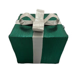 30cm Green Metallic Fabric Christmas Present Gift Commercial Christmas Display Prop