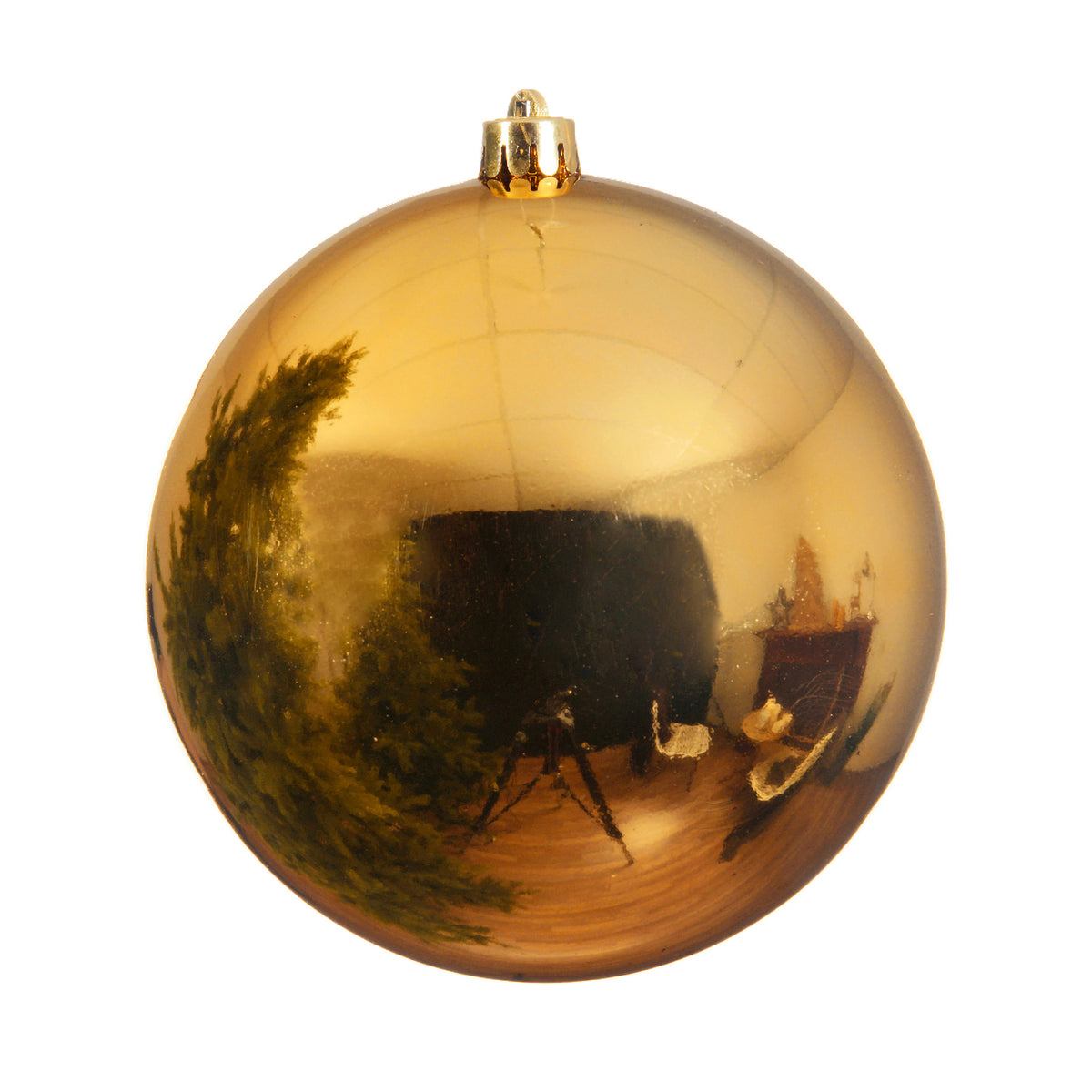 14cm Shiny Gold Shatterproof Christmas Tree Bauble