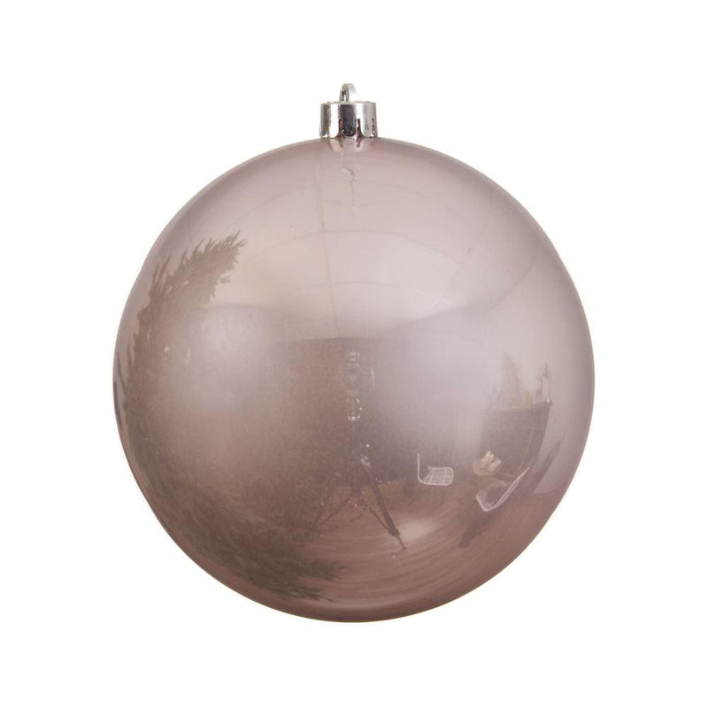 20cm Blush Pink Shatterproof Christmas Tree Bauble