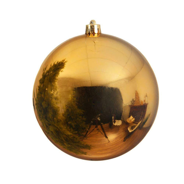 25cm Light Gold Shatterproof Christmas Tree Bauble