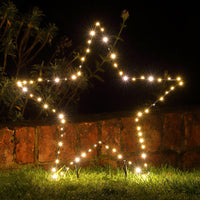 60cm Star of Light Warm White Garden Stake Light