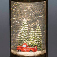 Car with Christmas Trees Magical Glitter Water Spinner