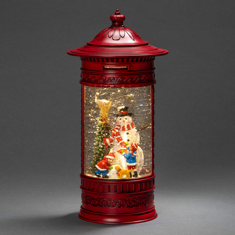 Snowman Mail Box Magical Christmas Water Spinner